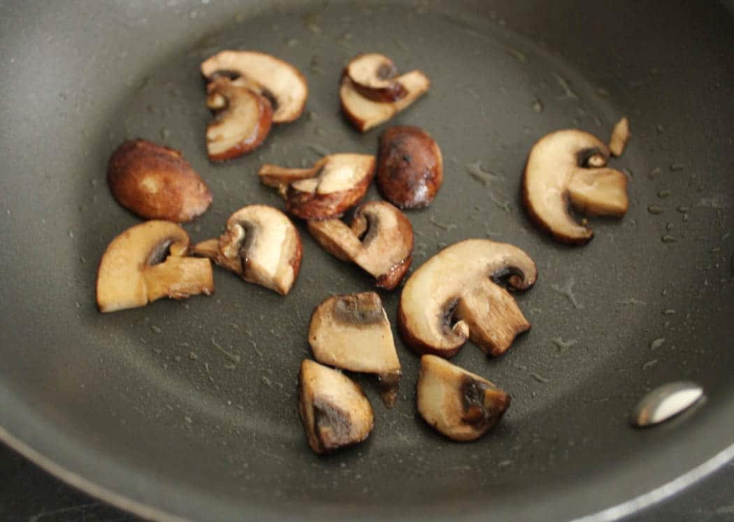 Sautéed Mushrooms for Cauliflower Pizza Crust