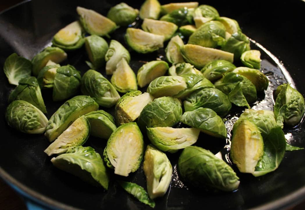 Farro-risotto-with-prosciutto-parmesan-and-brussels-sprouts-step-1
