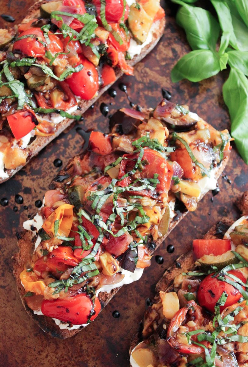 Ratatouille-Tartines-with-burrata-and-honey-balsamic-drizzle-2
