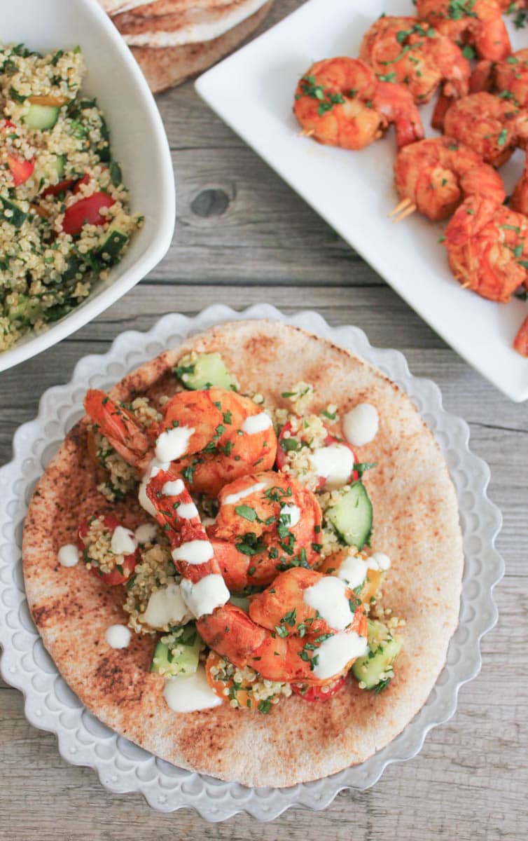 Smoky-Paprika-Grilled-Shrimp-with-Quinoa-Tabbouleh-and-Yogurt-Sauce-2