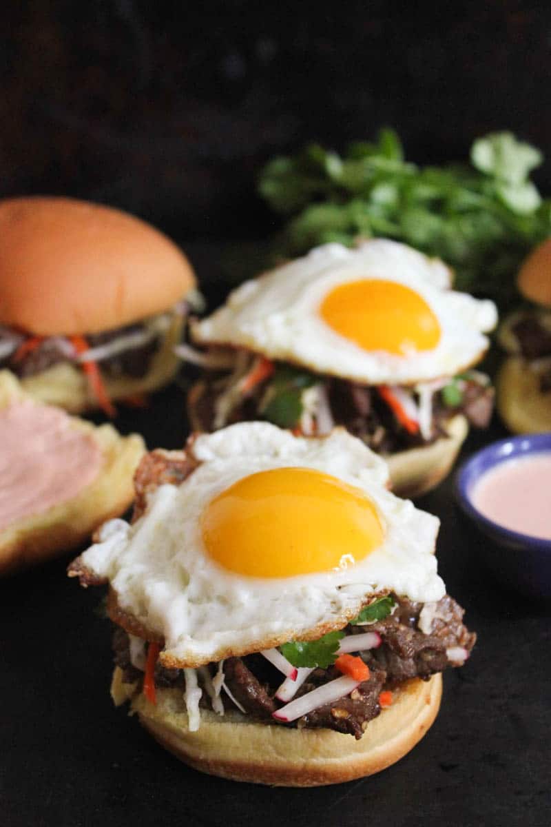 korean-steak-bulgogi-sandwiches-with-slaw-creamy-spicy-sauce-fried-eggs-3