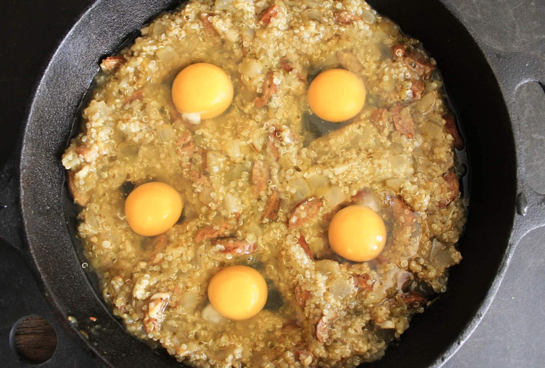 baked-eggs-with-quinoa-chicken-sausage-and-salsa-verde-step-3