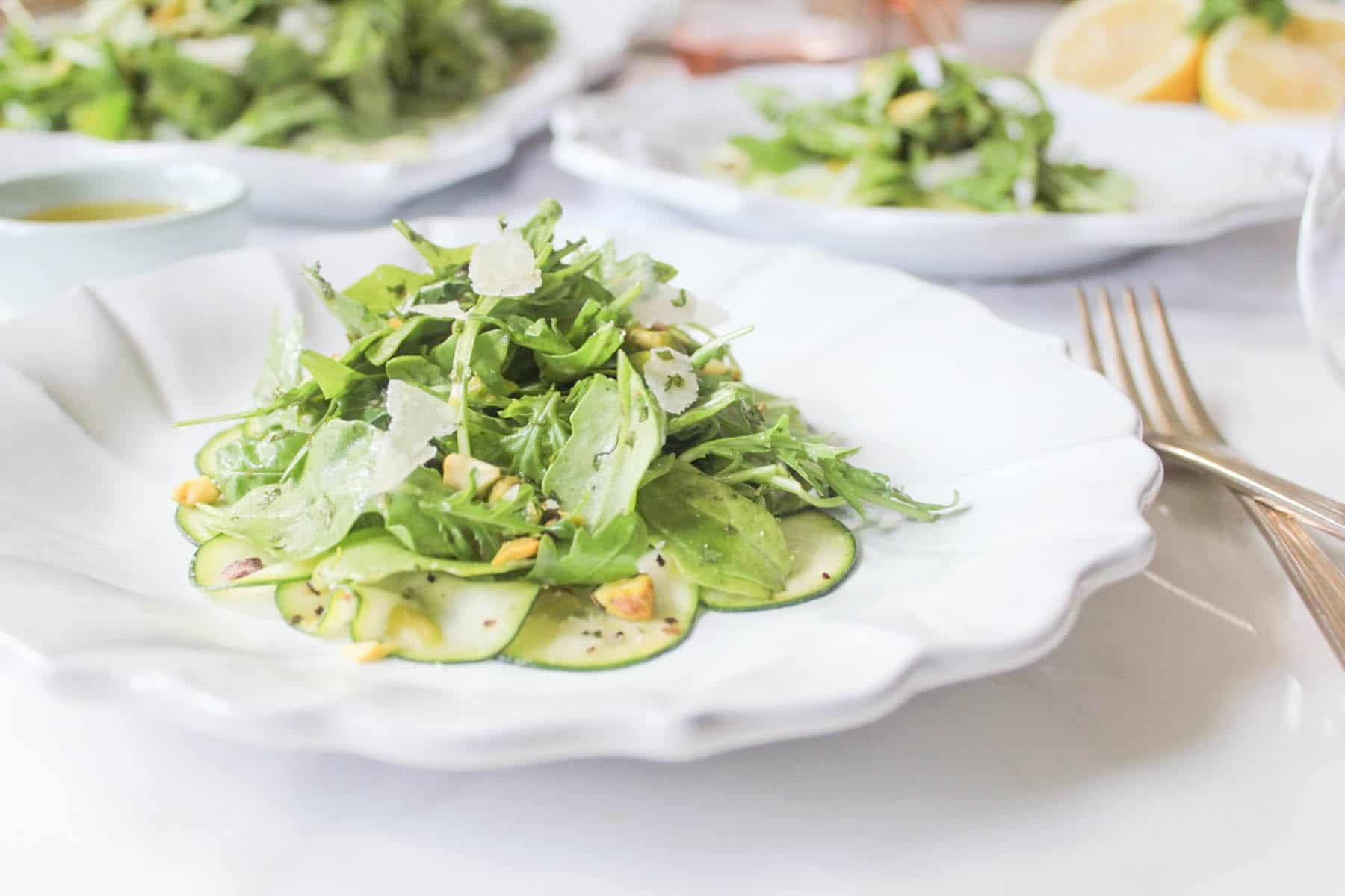 Arugula-Salad-with-Shaved-Zucchini-Pistachios-and-Parmesan-7