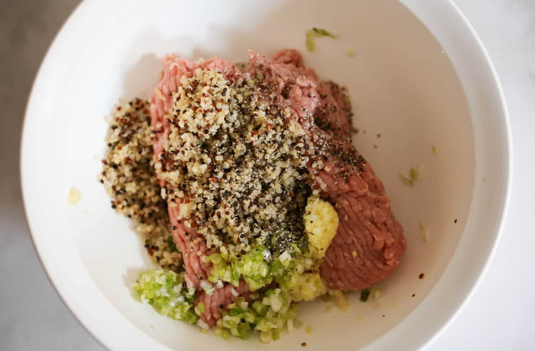 Asian-Turkey-Quinoa-Burgers-With-Coconut-Peanut-Sauce-step-1