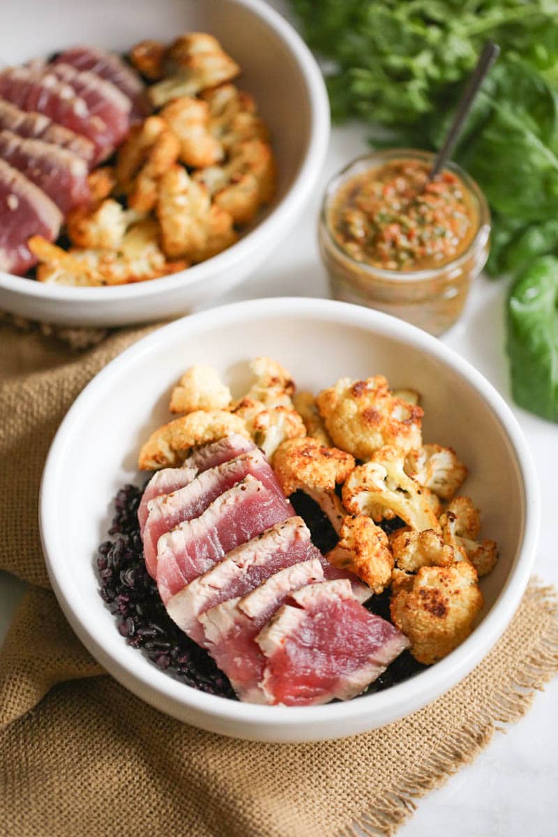 seared-ahi-bowls-with-roasted-cauliflower-and-red-chimichurri-2