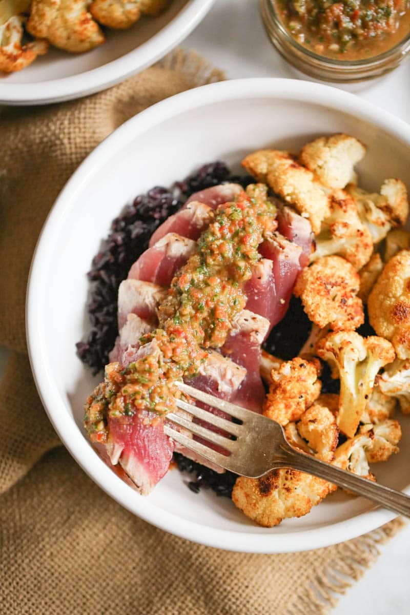 seared-ahi-bowls-with-roasted-cauliflower-and-red-chimichurri-6