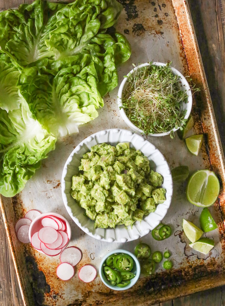 avocado-chicken-salad-lettuce-wraps