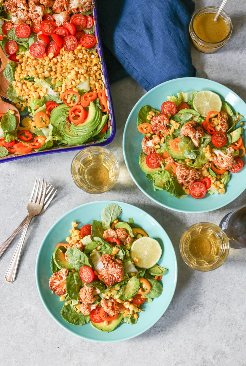 vegan-roasted-bbq-cauliflower-salad-3