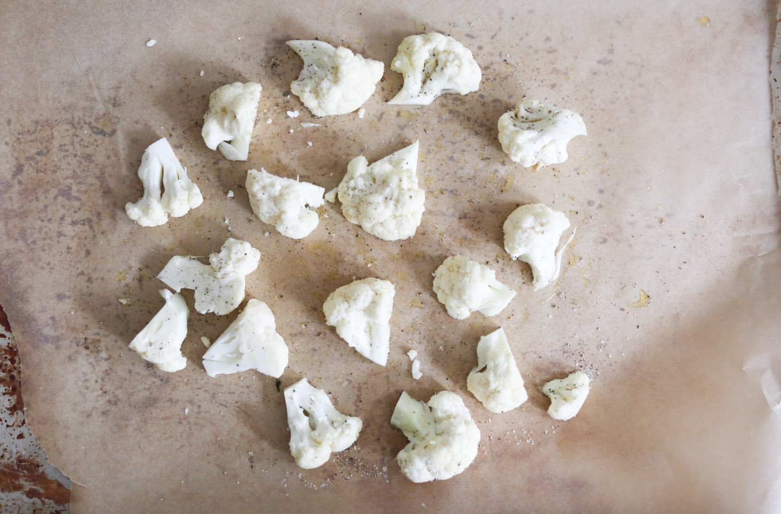 5-ingredient Skillet Eggs with Spinach and Roasted Cauliflower