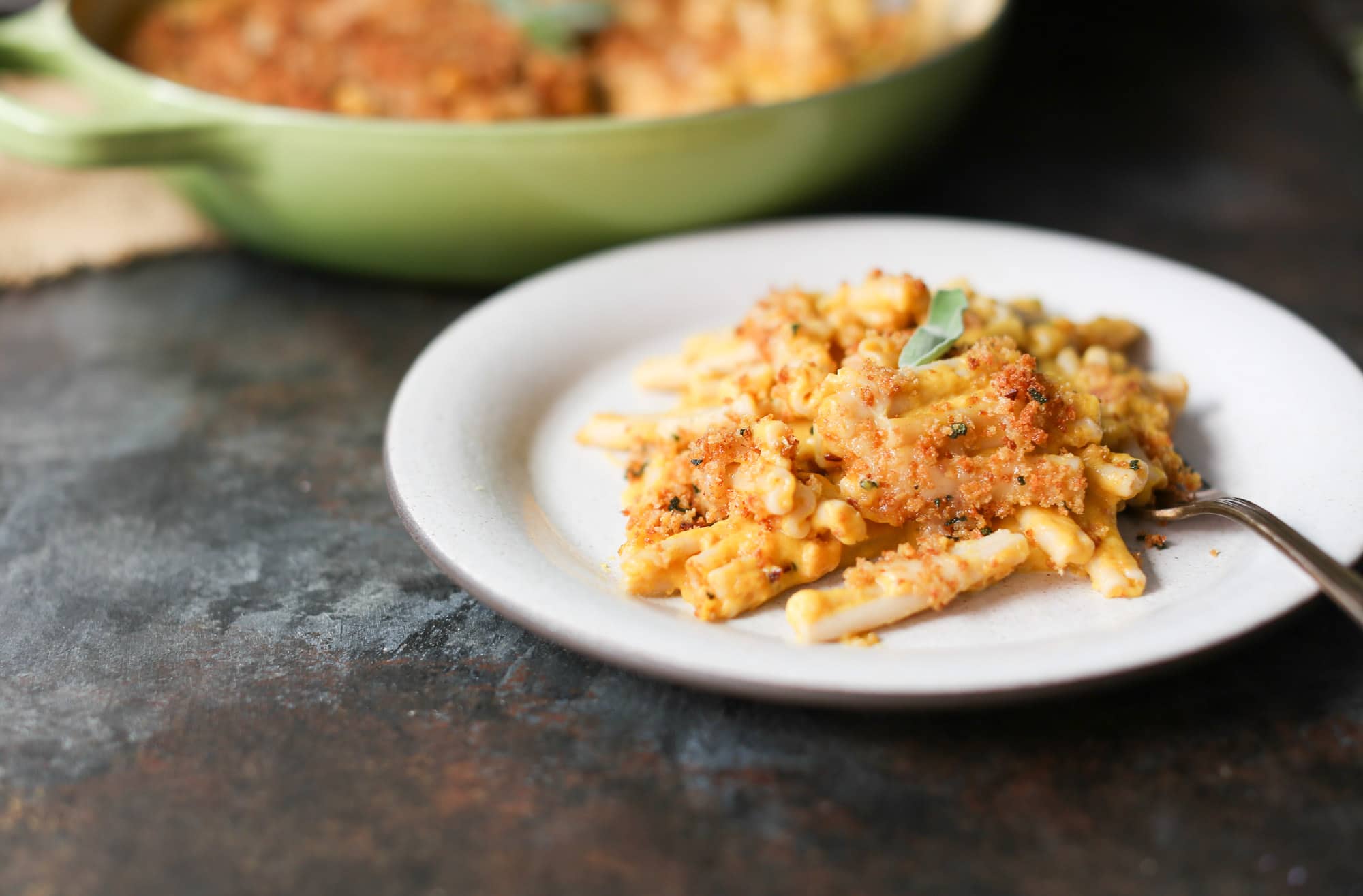 Three Cheese Pumpkin Mac with Pancetta and Sage