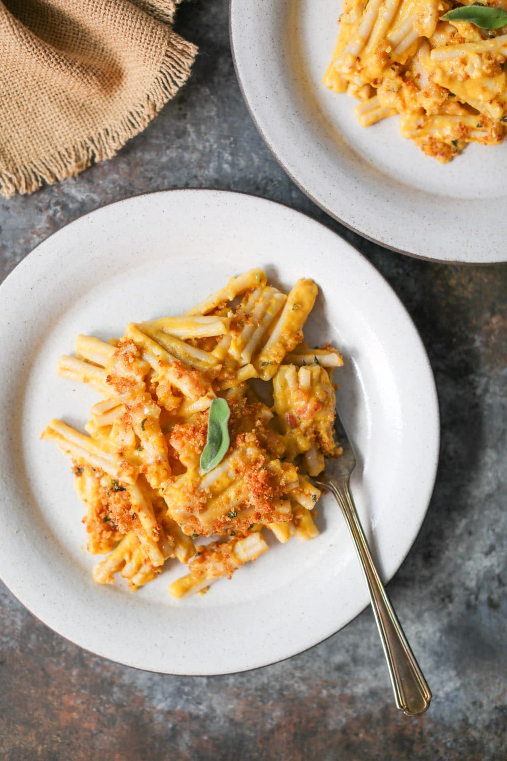 Three Cheese Pumpkin Mac with Pancetta and Sage