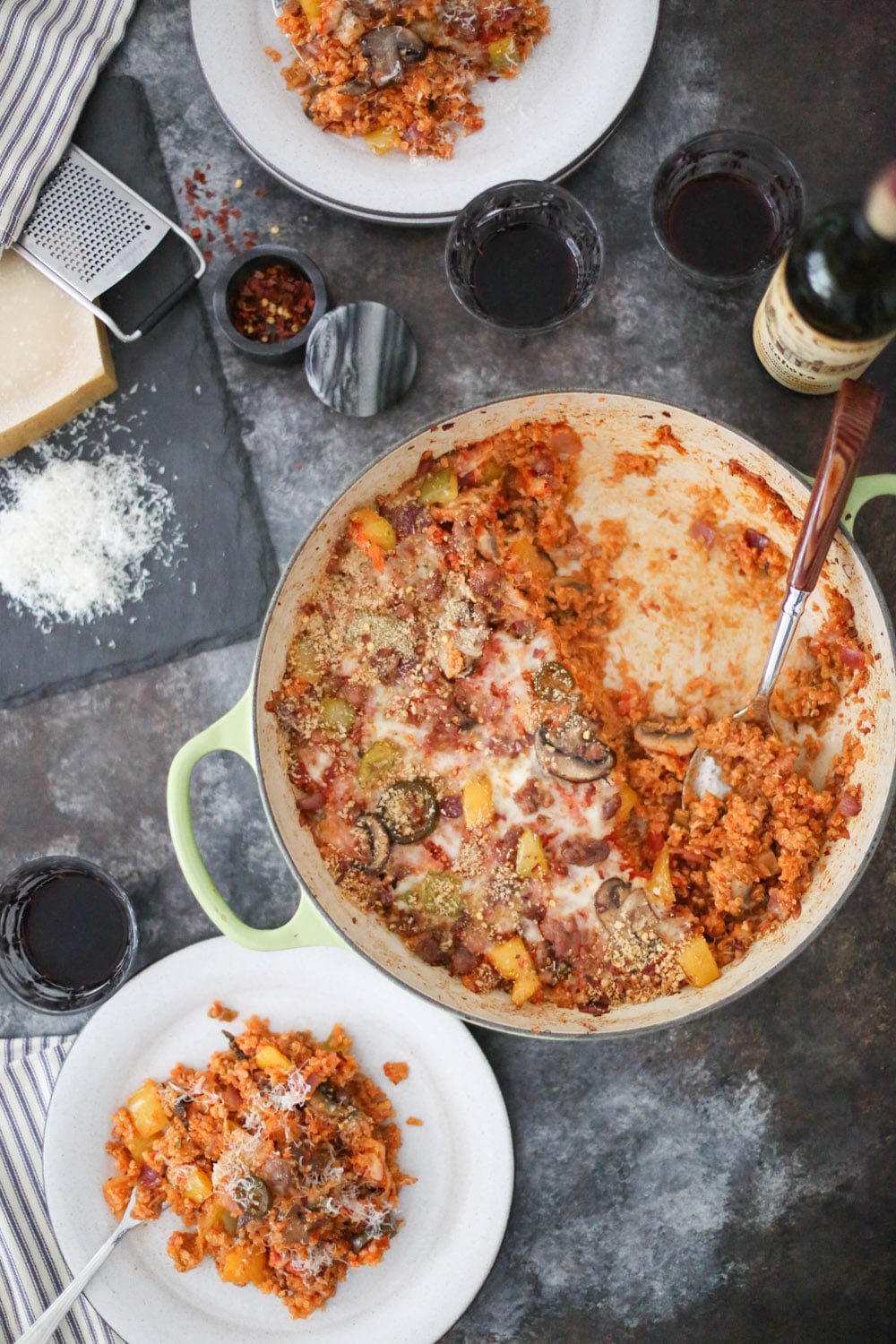 Supreme Pizza Quinoa Bake