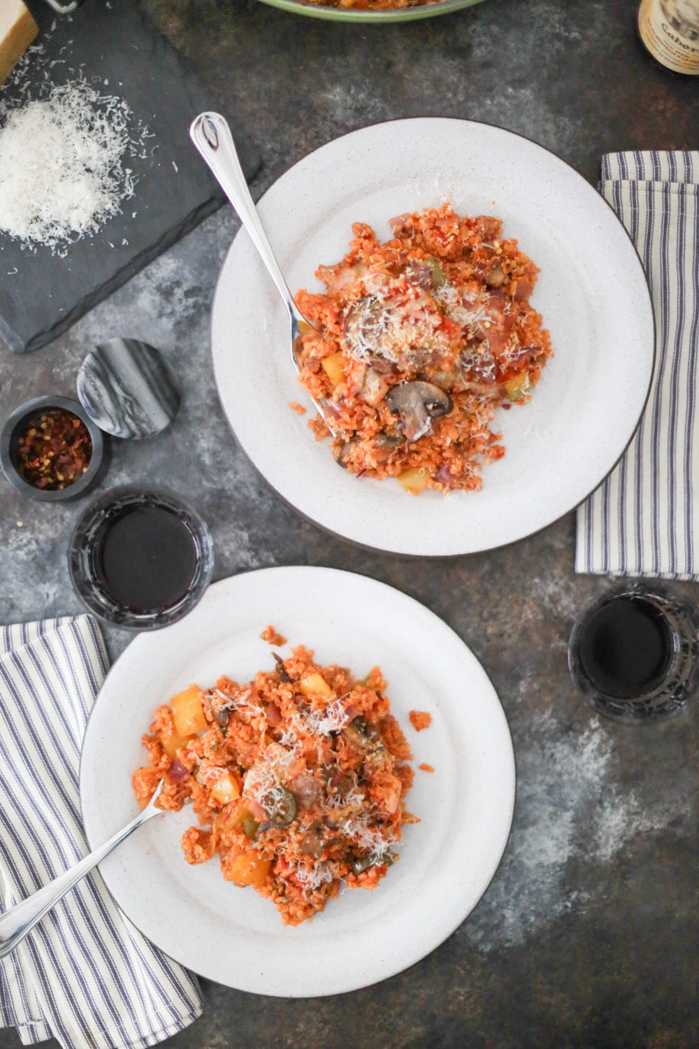 Supreme Pizza Quinoa Bake