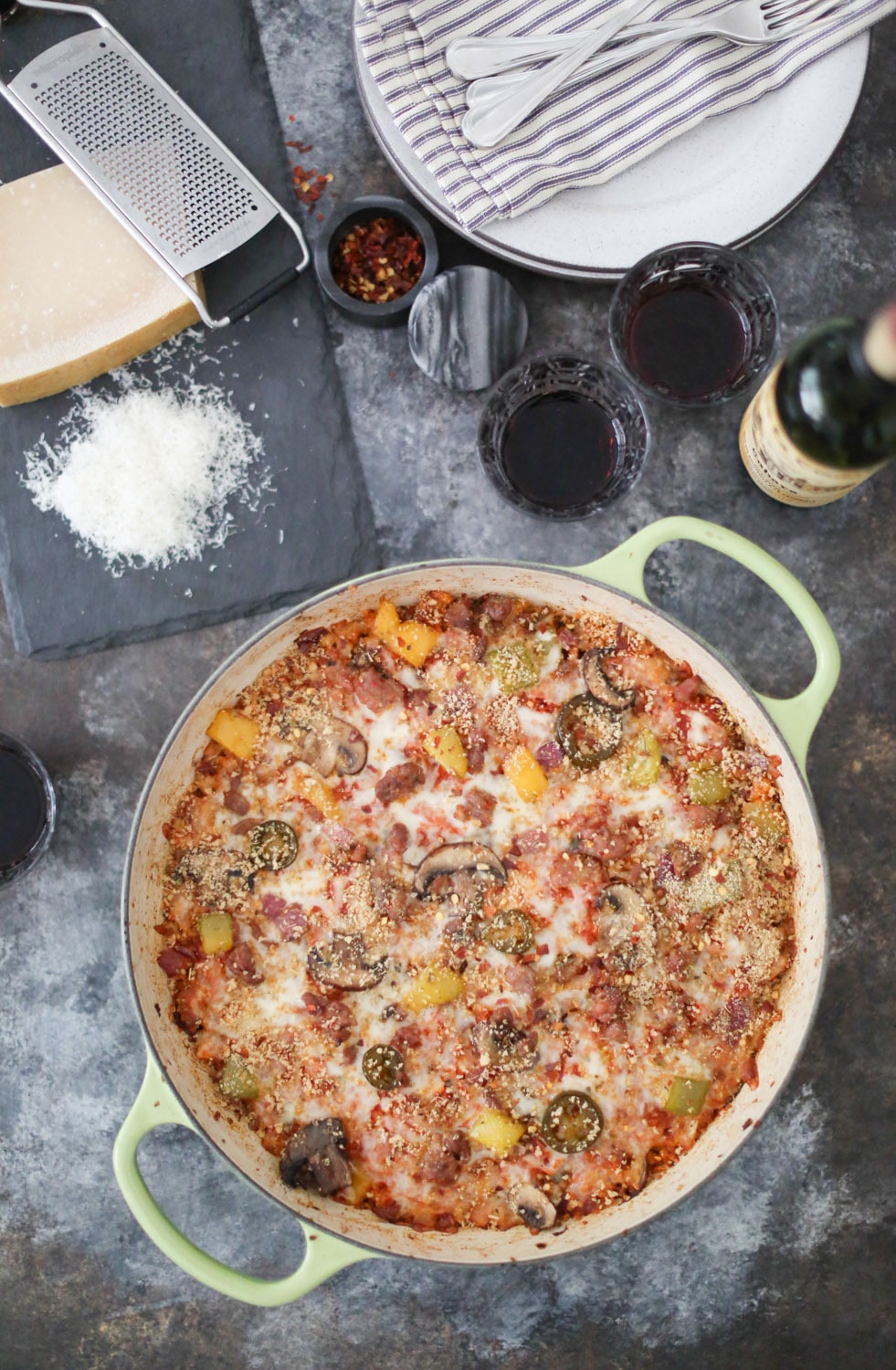 Supreme Pizza Quinoa Bake